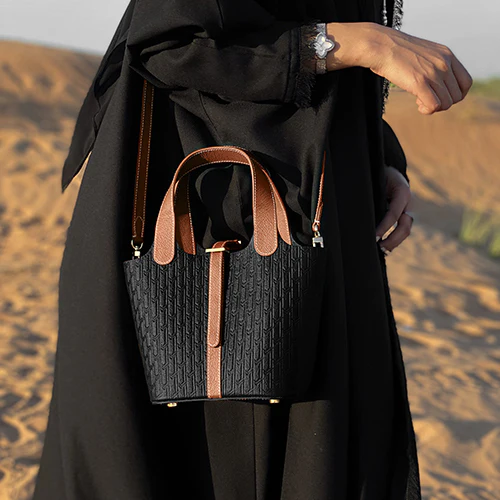 Alyazia Handbag / Black & Tan - Image 6