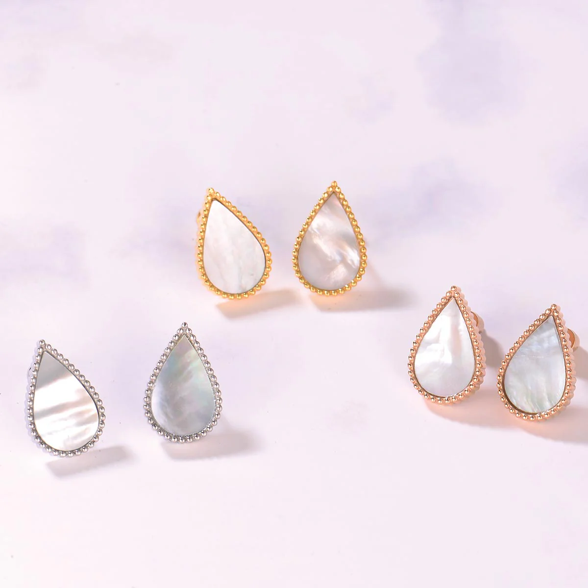 Drop / Earrings Pearl Gold - Image 4