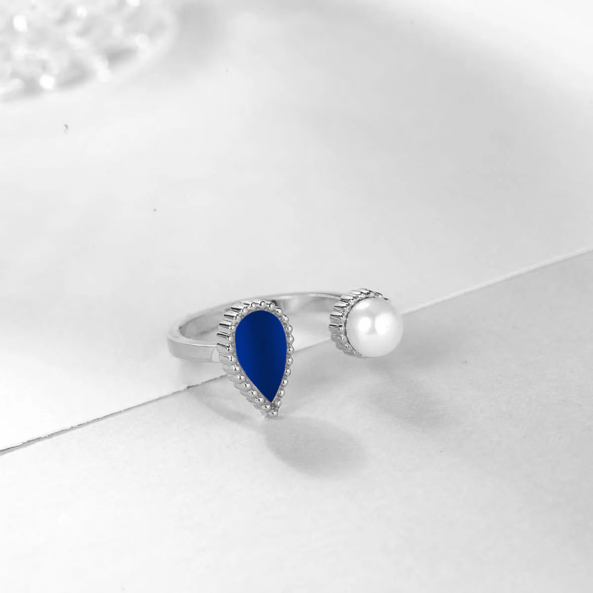 Drop / Ring Blue Silver - Image 3