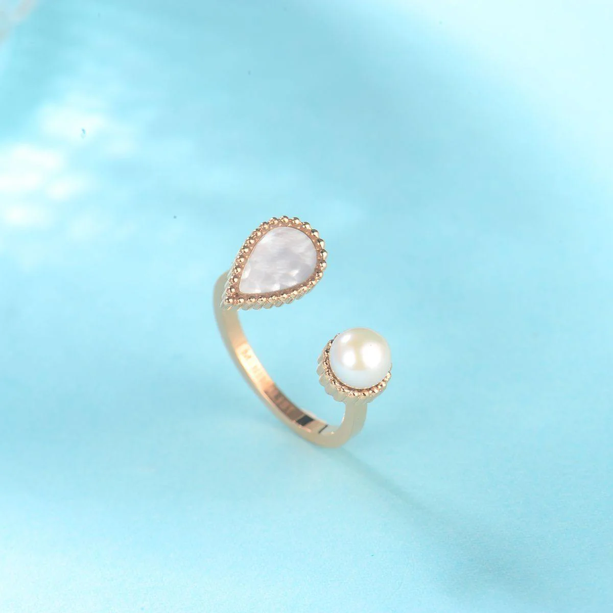 Drop / Ring Pearl Rose Gold - Image 4