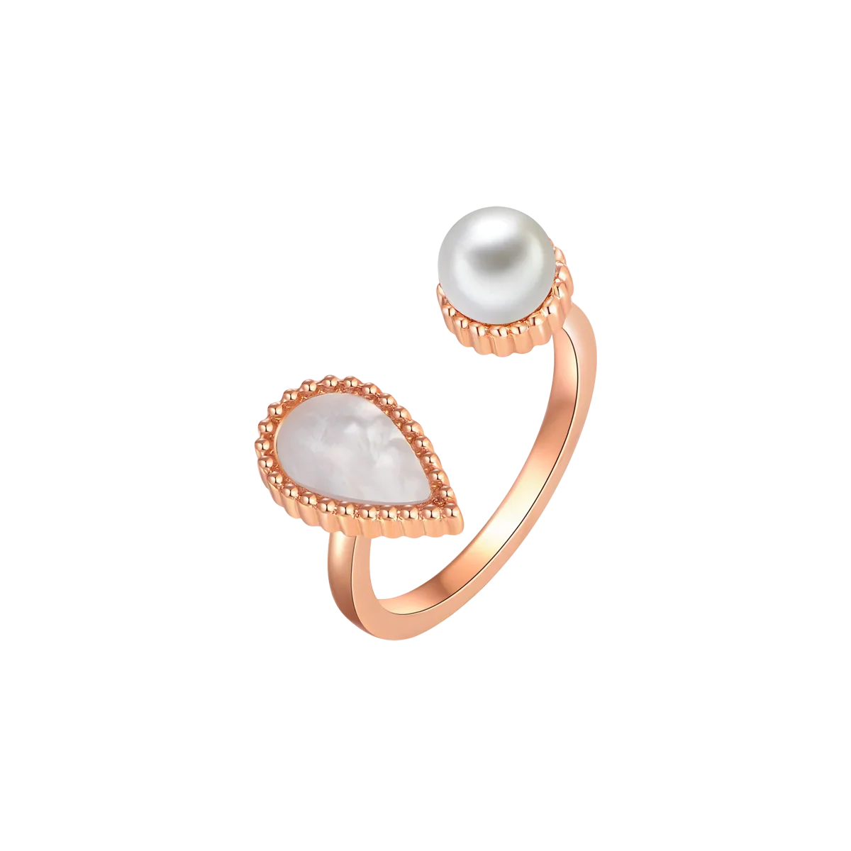 Drop / Set Pearl Rose Gold - Image 4