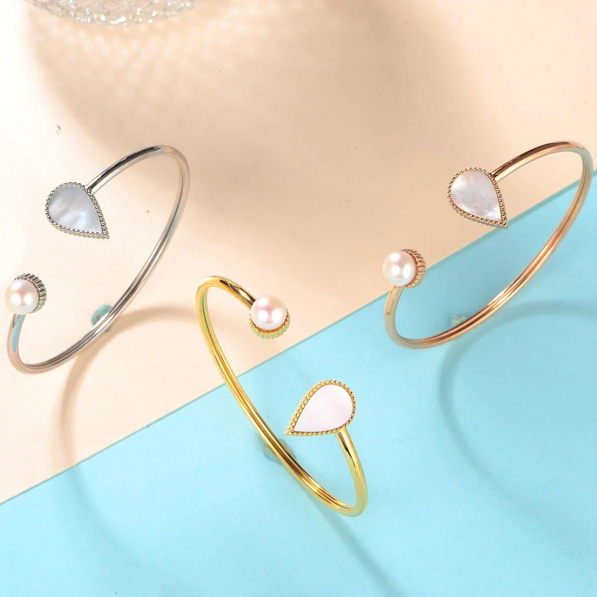 Drop / Set Pearl Rose Gold - Image 7