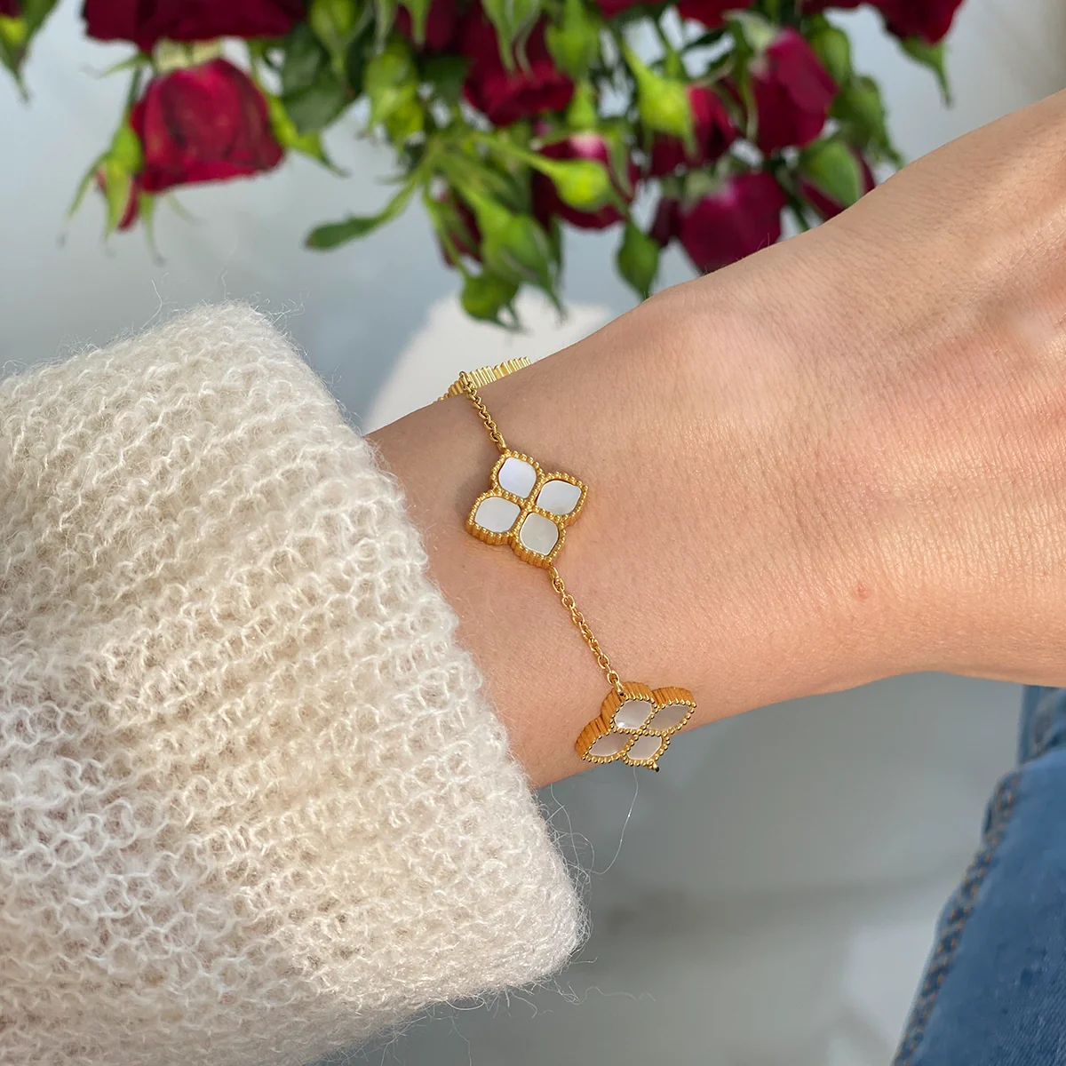 Joory / Bracelet Pearl Gold - Image 5