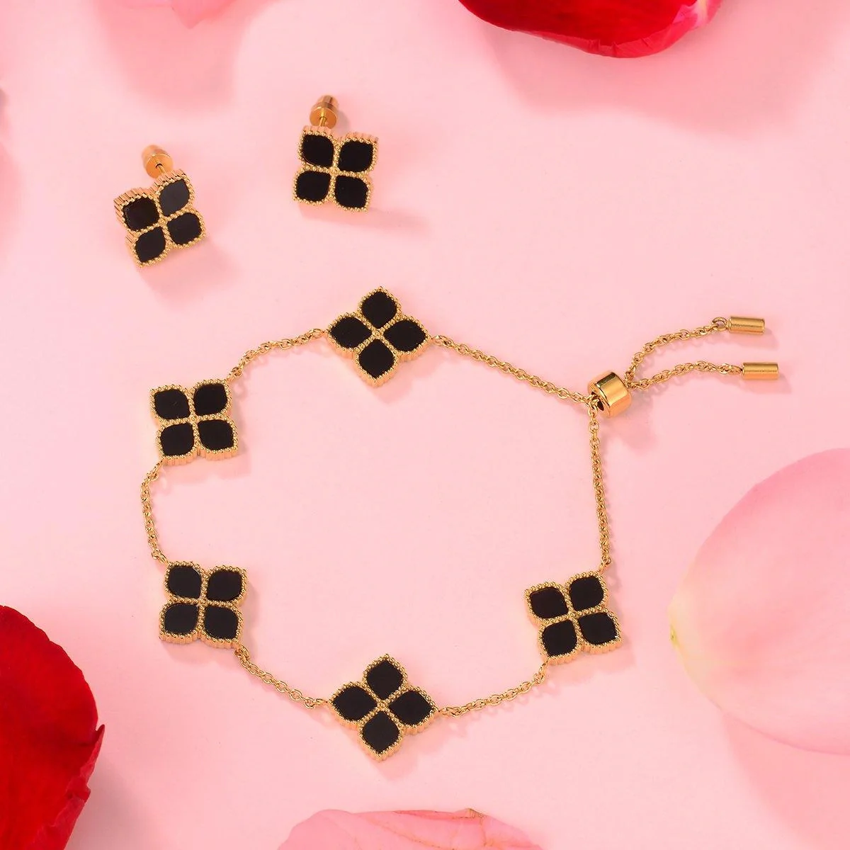 Joory / Earrings Black Gold - Image 3