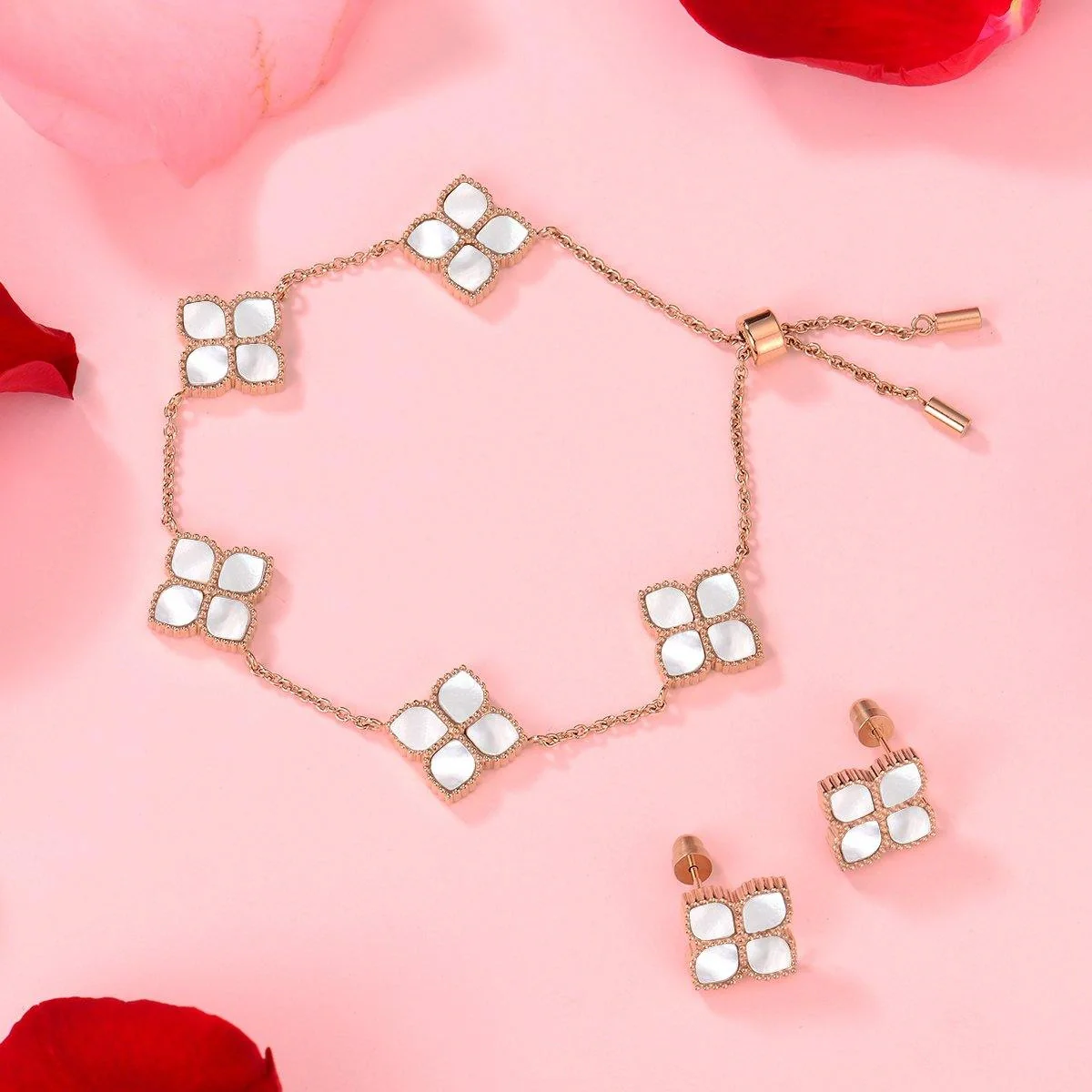 Joory / Earrings Pearl Rose Gold - Image 4