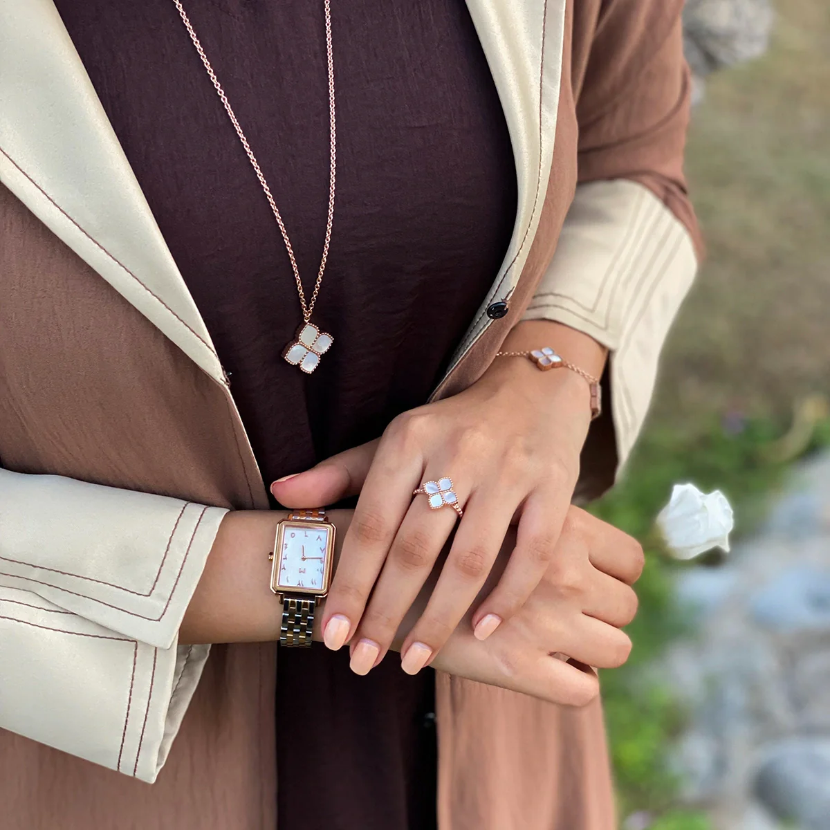 Joory / Earrings Pearl Rose Gold - Image 7