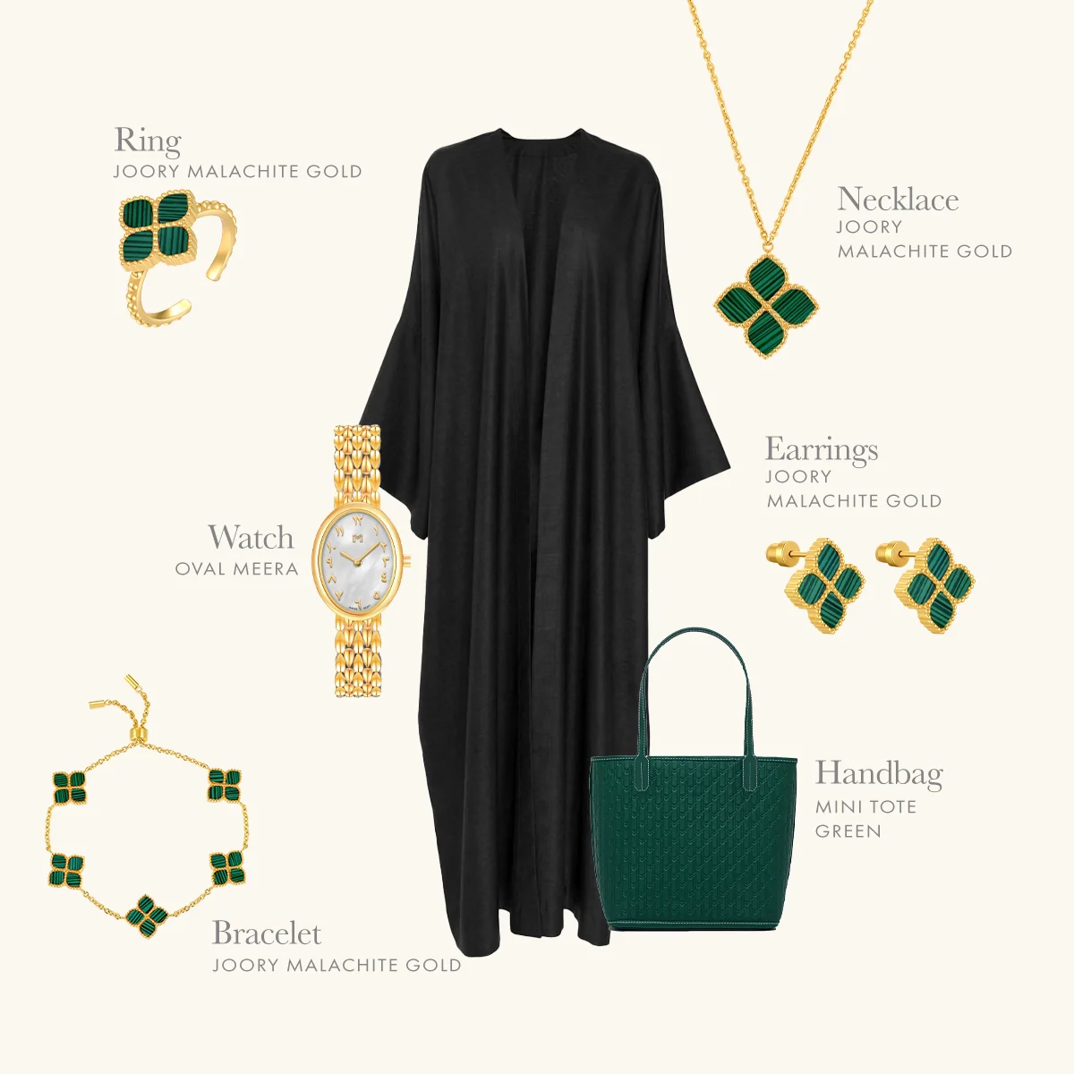 Joory / Set Malachite Gold - Image 12