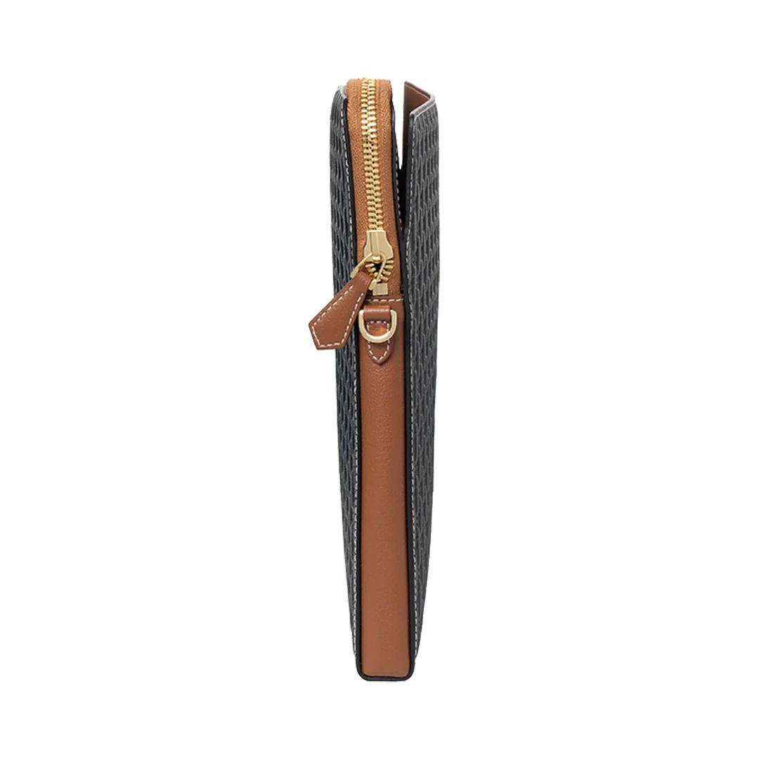 Laptop Sleeve / Black & Tan - Image 4