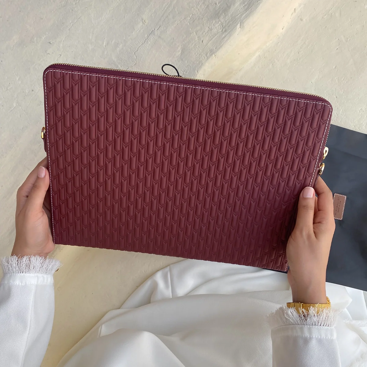 Laptop Sleeve / Burgundy - Image 7