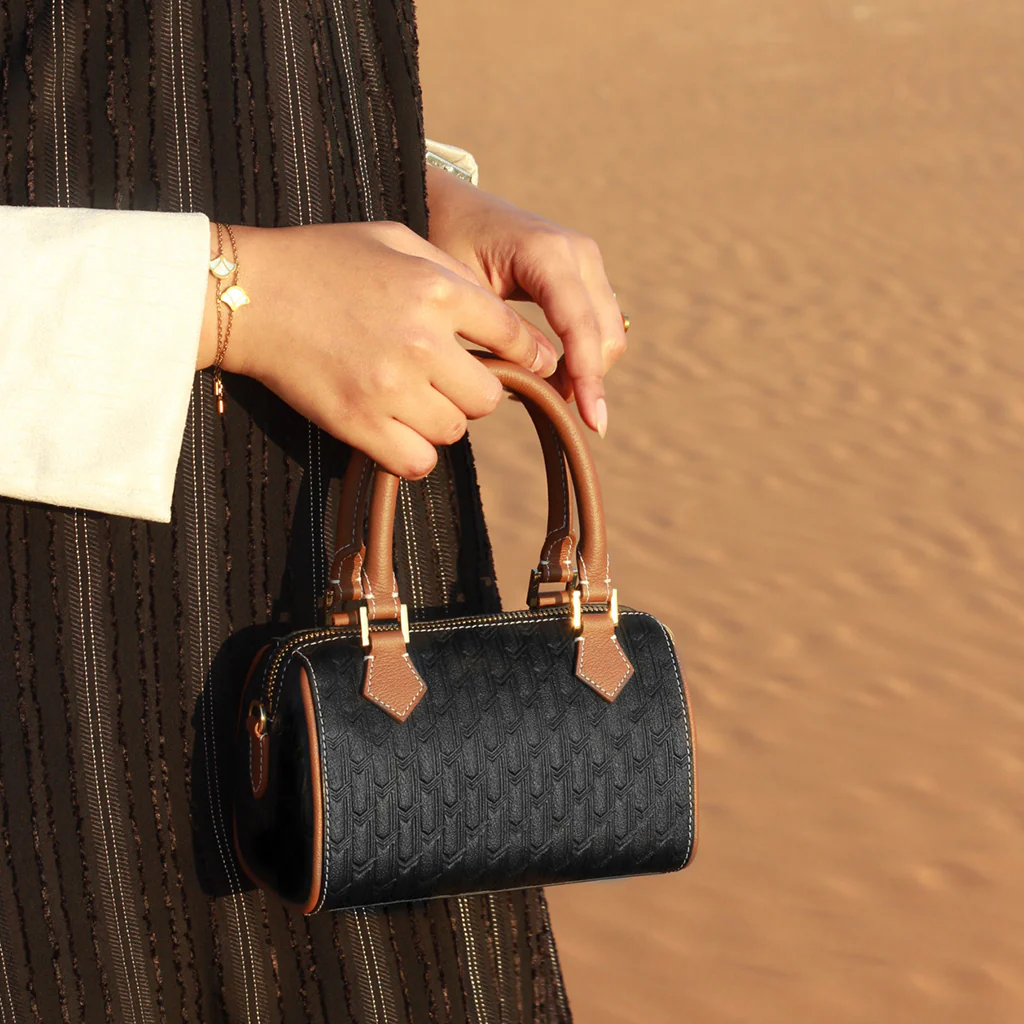 Reem Handbag / Black & Tan - Image 8