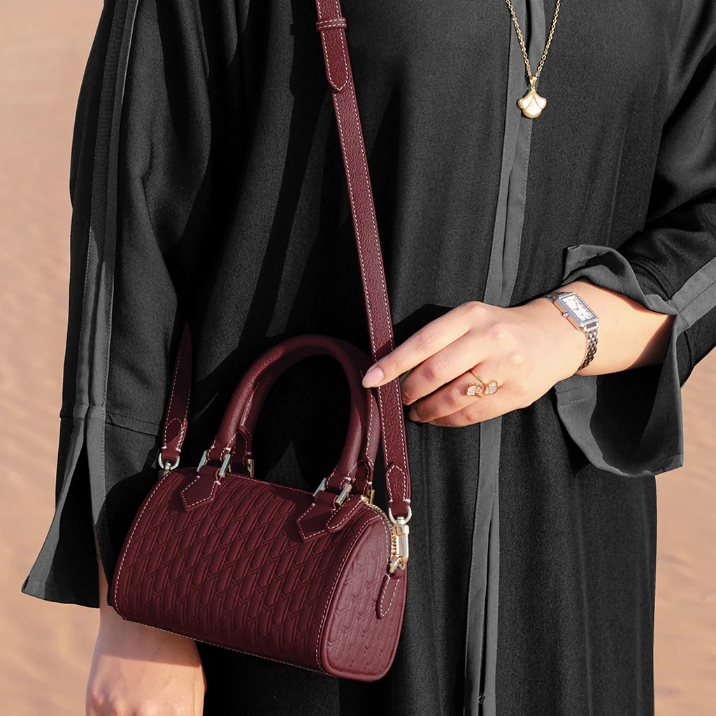 Reem Handbag / Burgundy - Image 7