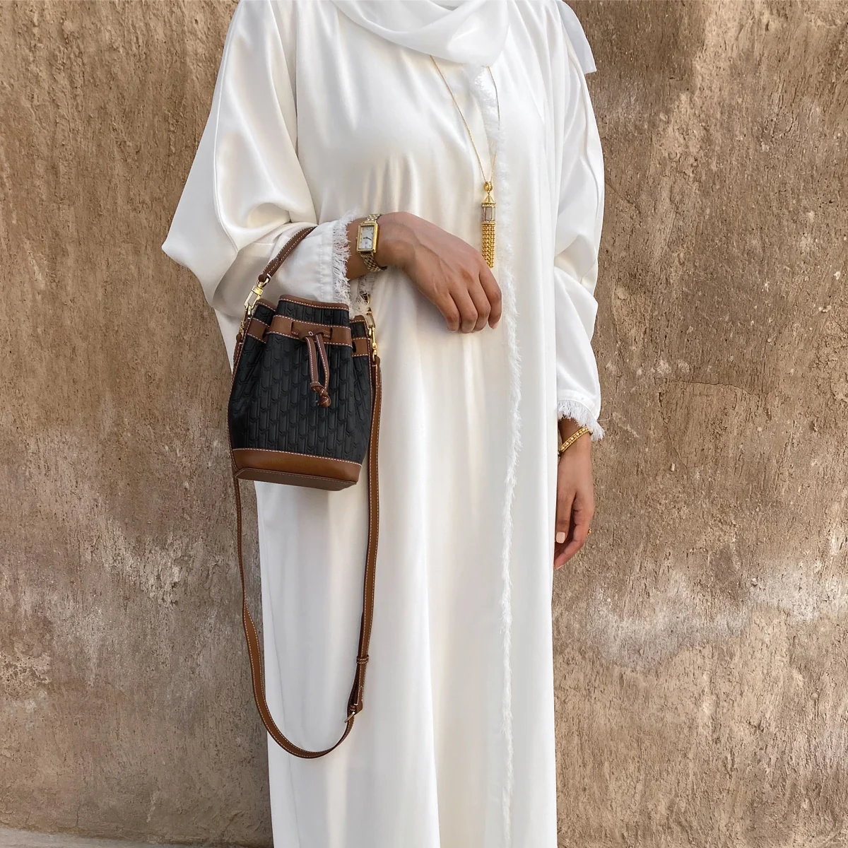 Sheikha Handbag / Black & Tan - Image 6
