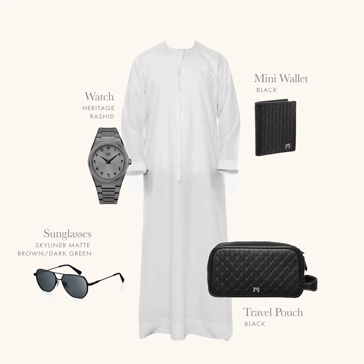 Travel Pouch Black / Silver - Image 9